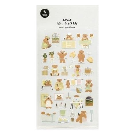 Dekorative Aufkleber für Teddybärhäuser