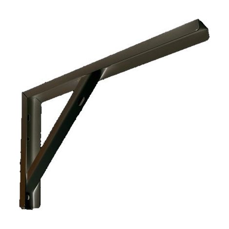 Reggimensola Per Mensole Legno Ripostiglio Garage Ufficio Cm 40 Nera