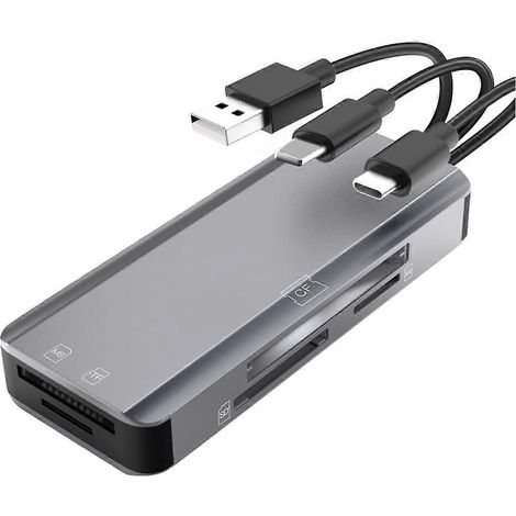 Multi-Speicherkartenleser für USB-C- und USB-A-Geräte