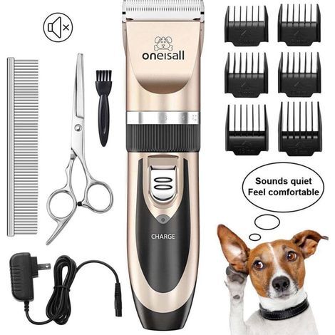 Geräuschlose Hundeschermaschine. Professionelle Schermaschine für Hunde und Katzen. Elektrische Tierschermaschine.