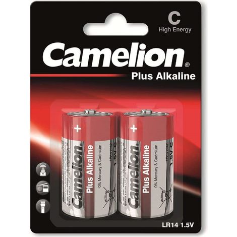 Pile CAMELION Baby, Plus-Alcaline, LR14, 2 pièces (1/3)