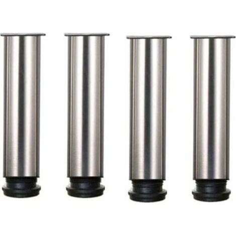 Pieds de meuble réglables en acier inoxydable – Lot de 4, hauteur 20 cm, pour canapé, table ou armoire – TRIMEC