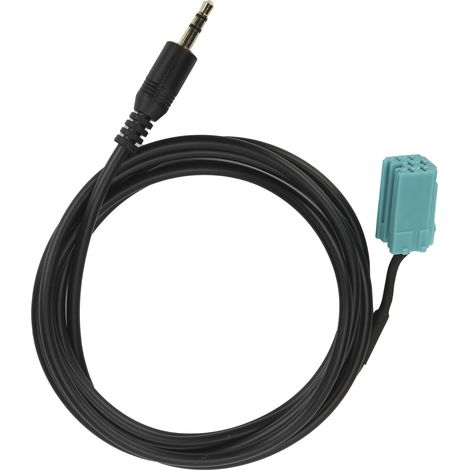 3,5-mm-Auto-Audiokabel, AUX-Stereo-Eingangsadapter, kompatibel mit Clio/Megane/Espace/Kangoo/Laguna/Scenic/Trafic 2005-2011 (1/5)