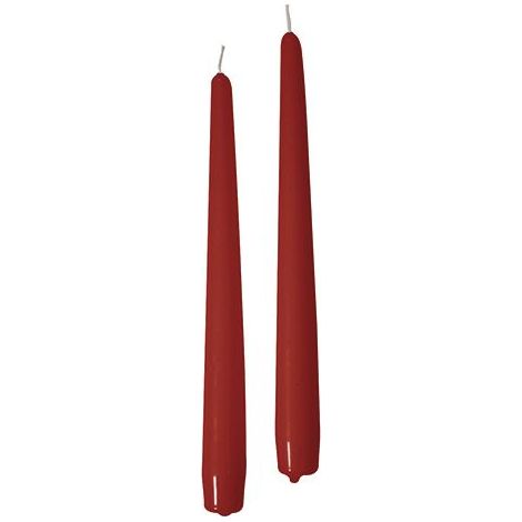 Cereria Di Giorgio Candele Coniche Ø 2,2 cm H. 25 cm (10 pz) - Rosso (1/2)