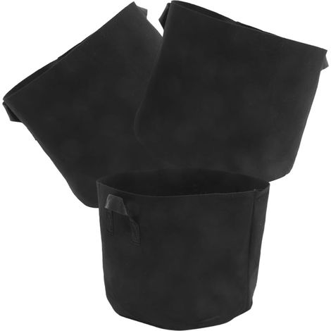 Lot de 3 sacs de culture en tissu non tissé épais de 15 gallons. (1/5)