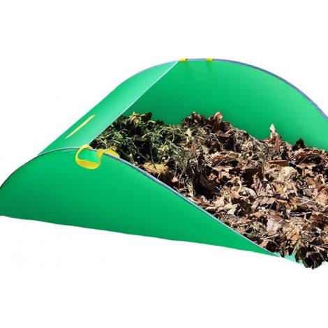 sac à feuilles pliable portable, outil de ramassage de feuilles pliable, sac poubelle de jardin réutilisable,1447452cm