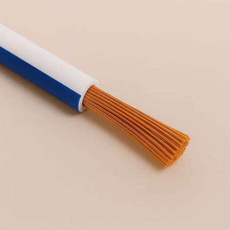 Cavo Filo Unipolare H05V-K sez. 0,50 mmq Bianco/Blu