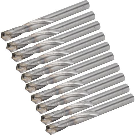 Lot de 10 forets helicoidaux queue droite acier tungstene graveur fraiseur PCB CNC 9mm (1/5)