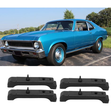 Lot de 4 coussinets isolants thermiques en caoutchouc à 4 conducteurs, compatibles avec les véhicules GM Buick, Chevy et Pontiac de 1968 à 1981 (réf. 4012-326-682S). (1/5)