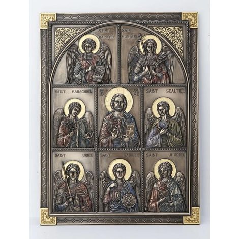Ikone von Jesus und den sieben Erzengeln – Spirituelle Kunst und Tradition für Ihr Zuhause (1/2)