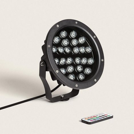 Spot Extérieur LED 24W RGB Colmar sur Piquet RGB (1/5)