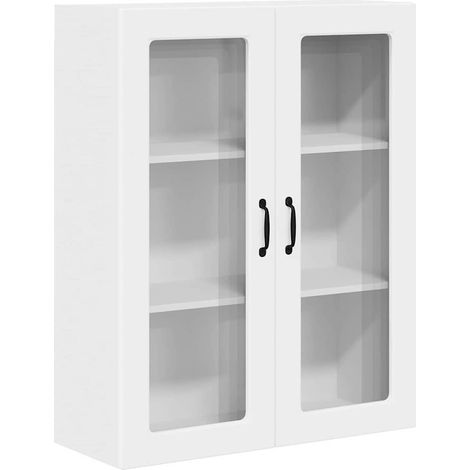 Meuble Haut De Cuisine - Armoire de cuisine Blanc 80 x 31 x 100 cm Bois d'ingénierie fr31785 (1/5)