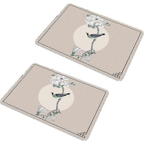 Set de table en cuir élégant, imperméable, infroissable et jetable pour la maison (1/5)