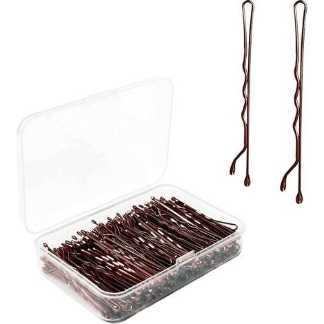 Lot de 100 Pince Cheveux, Barrette Cheveux Femme, Barettes Cheveux Fille Invisibles en métal, Epingle Cheveux Femme Pince chignon-Deux Longueurs (1/5)