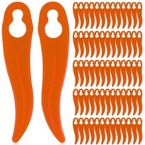 Lot de 120 lames de rechange en plastique pour coupe-bordures Einhell et Bosch – compatibles avec les coupe-bordures sans fil (1/4)
