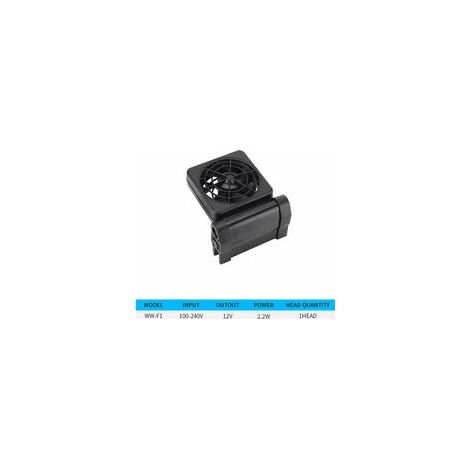Mini ventilatore di raffreddamento per acquario BRAVIX, ventilatore di raffreddamento per acquacoltura con velocità dell'aria regolabile (WW-F1 a una testa)
