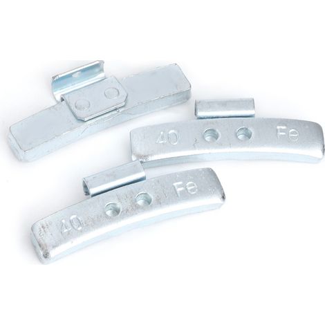 Lot de 50 Blocs d'Équilibrage de Roue 40g 1,4oz en Alliage d'Aluminium, Plombs de Pneu Style P, Assortiment pour Équilibrage de Pneus (Sans Pince d'Équilibrage) (1/3)