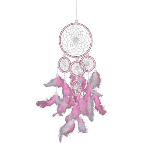 Attrape Rêves Fait Main - Anneau En Fer Et Plumes Naturelles - Décoration Murale Ethnique - Cadeau Unique Pour La Maison