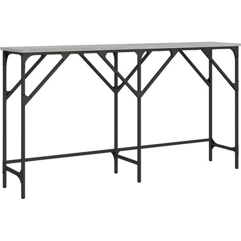 Maison Exclusive - Table console sonoma gris 140x29x75 cm bois d'ingénierie