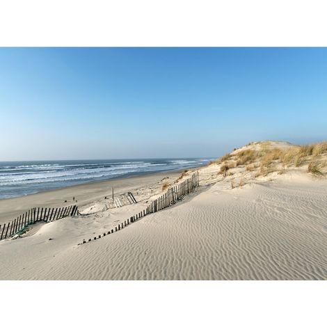 Tableau sur toile dune littoral 45x65 cm - Impression sur Toile Murale Décorative - Image imprimée en HD sur Toile - Toile sur Châssis en Bois FSC - Fabriqué en France (1/5)