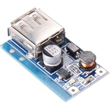 Modulo di alimentazione step-up DC-DC 0.9V-5V con controllo PFM e ingresso USB a 5V. (1/5)