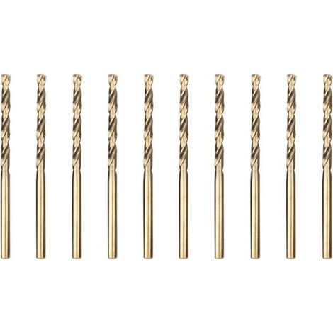 Metallbohrer HSS Kobalt Edelstahl 1.5mm 10pcs 1.5mm x 40mm x 10pcs (1/5)