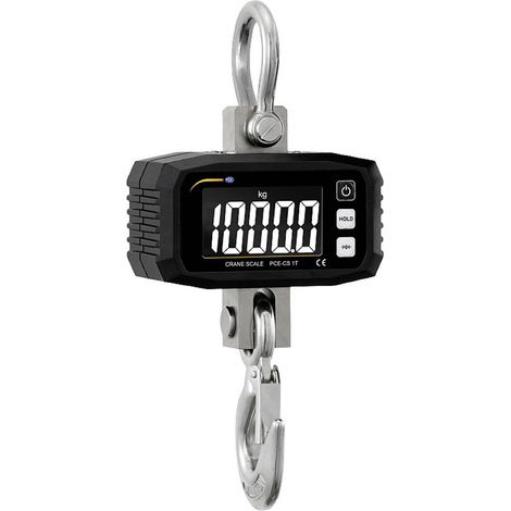 PCE Instruments PCE-CS 1T Bilancia da gru PCE-CS 1T Portata max. 1000 kg a batteria Nero (1/5)