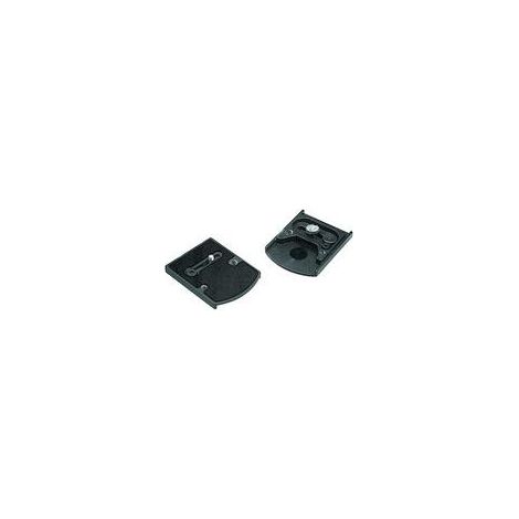 Manfrotto Accessory Plate 1/4" + 3/8"F/410 trépied Noir