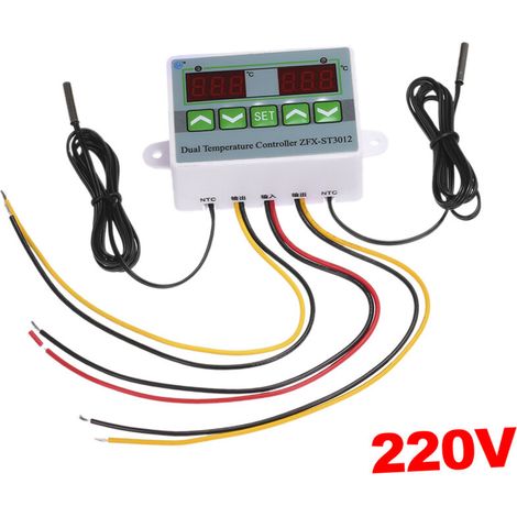 Eosnow ZFX-ST3012 Regolatore di temperatura digitale intelligente con microcomputer e doppio display, interruttore di controllo del termostato elettrico 220V/1500W (1/4)