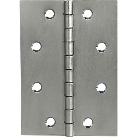 SCHMALE Scharnier DIN 7954 B halbbreit 100 x 72 mm, Stahl verzinkt (1/2)