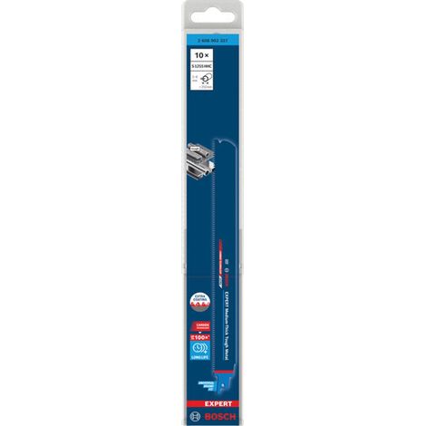 Bosch EXPERT Säbelsägeblatt Medium-Thick Tough Metal S1255HHC, 10-tlg.