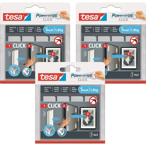 Velcro autoadhesivo TESA con pegamento para pegar fotos, 4 pares, S x3