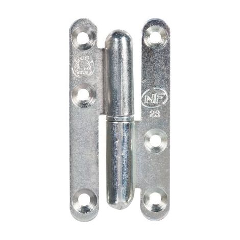 Paumelle bouts ronds “Loutre Sedan ®” TORBEL - 140x60 mm - Droite - J530640-1