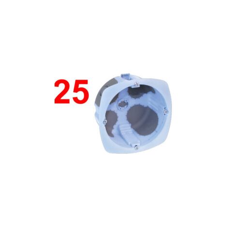 Pack de 25 Boites d'encastrement étanche à l'air pour 32A - 1 poste - Ø 85mm - XL Air'Métic - 52270 - EurOhm (1/2)