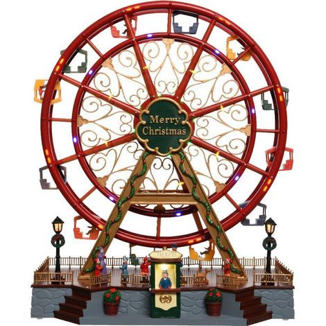 Riesenrad mit Bewegung und LED 37x21x45cm