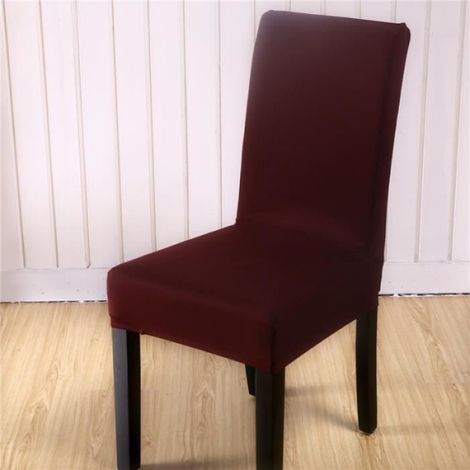 Housse De Chaise - Extensible - Pour Salle À Manger - Hauteur Dossier 45 À 60 Cm - Largeur Siège 38 À 50 Cm - Lot De 6 (1/2)