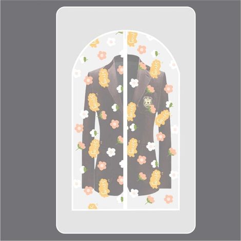 Protection Transparentes Anti-poussire impermables avec Zip Housses de vtements, Housse pour Costume penderie Protection Pliable, Sac de vtement, pour Chemise, Costume, Manteaux-60140cm (5 pcs) Housse (1/4)