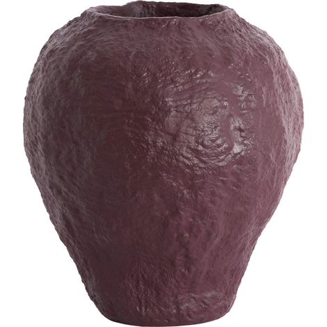 Light & Living PANTOJA Vase mit Glanzschicht Aubergine – Ø45x50