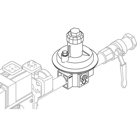 Armatur WG20 > 150 mbar mit FRS-Regler - 23001103 von Weishaupt