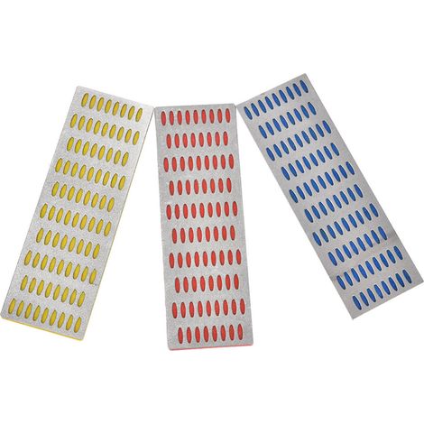3-teiliges Set Diamant-Schärfsteine, Schleifstein-Schärfwerkzeug, Grob-/Mittel-/Feinschliff (1/5)