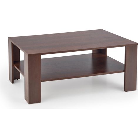 Mesa de centro Houston 361, Nuez, 53x65x110cm, Diámetro: 0, MDF, Angular