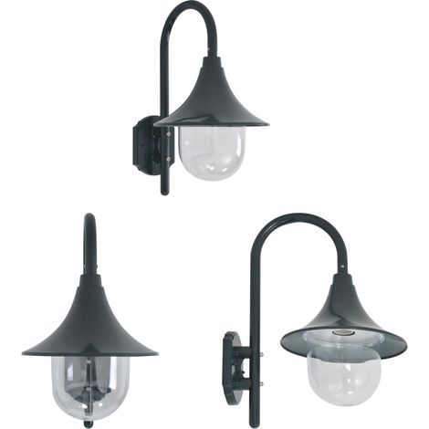44213 applique jardin E27 42 cm aluminium Vert Foncé - Applique Murale Extérieure - Éclairage Jardin - Luminaire Extérieur - Lampadaire Extérieur - Lumière LED Extérieur - Home & Living (1/3)