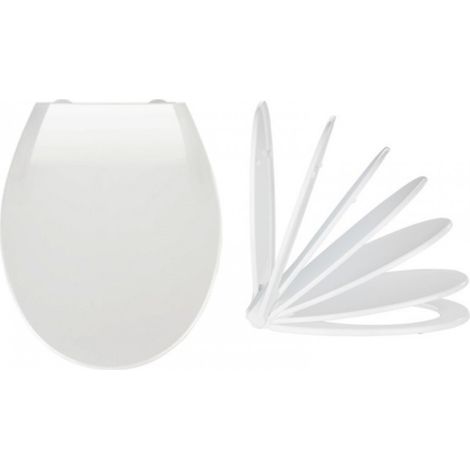Tapa wc inodoro 37x44cm pvc blaco kos wenko