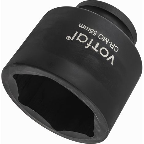 Casquillo de impacto 3/4 pulgada para llave de impacto 55 mm de largo 80 mm CR-MO 6 puntas (1/3)