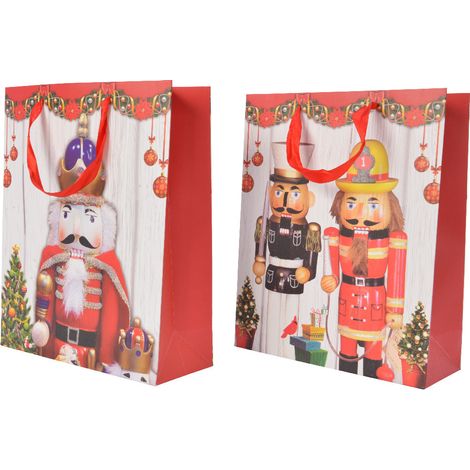 SACCO REGALO NATALIZIO SCHIACCIANOCI 10X26CM MODELLO ASSORTITO