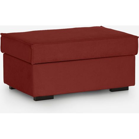 Pouf contenitore idrorepellente con apertura a gas made in Italy Gavia - Rosso