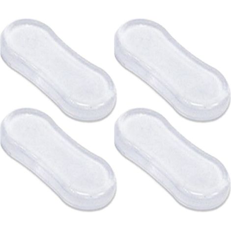 Set mit 4 WC-Sitzpuffern, WC-Sitzauflagen, Gummi-WC-Deckelauflagen, WC- und Badezimmerzubehör für Zuhause, Hotel und Krankenhaus