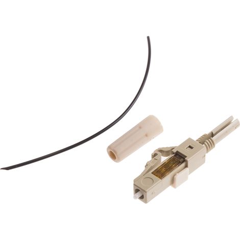 Connecteur pour fibre optique LC Simplex, Multimode, OM3, taille de la fibre 50/125µm ( Prix pour 1 )