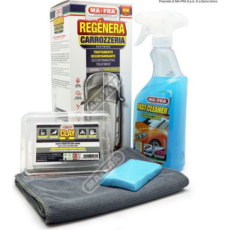 Kit Rigenera Carrozzeria Auto MA-FRAN Pulisce Lucida Protegge Decontamin Anti UV (1/5)