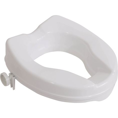 Siège de toilette surélevé en plastique sans couvercle Senator blanc - Hauteur 5 cm VR224C (1/2)